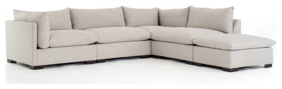 Westwood 4 Pc Laf Sectional With Ottoman