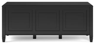 Connaught Solid Wood Storage Bench Trunk, Black