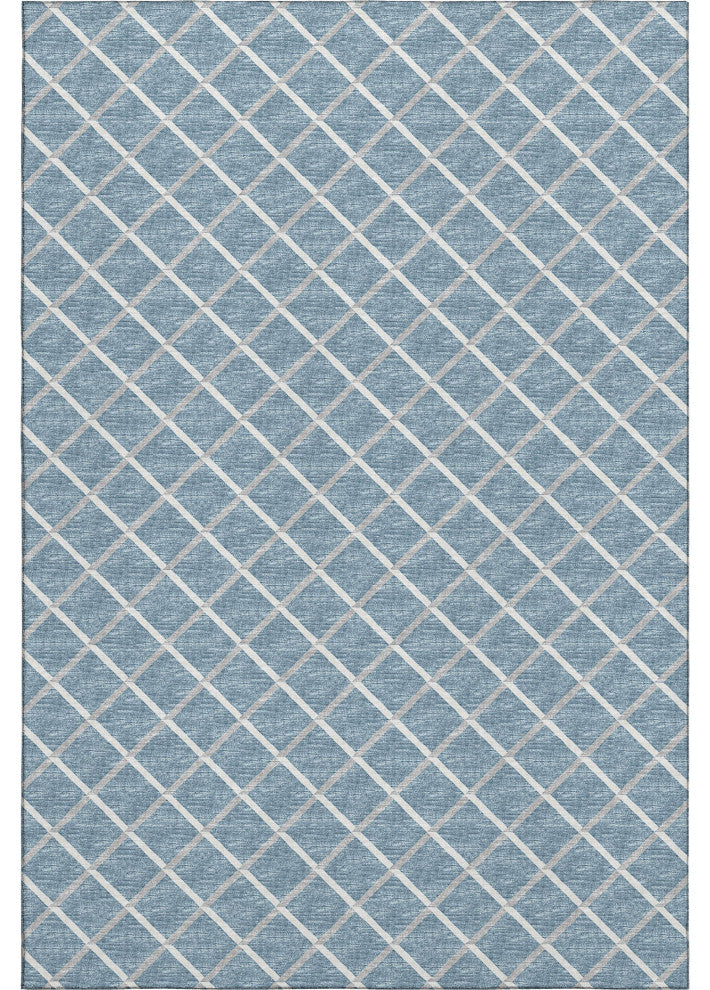 Addison Premium Washable Mayfield AMF140 Blue 3' x 5' Rug