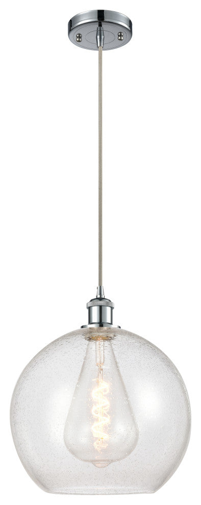 Innovations 516-1P-PC-G124-12 1-Light Mini Pendant, Polished Chrome