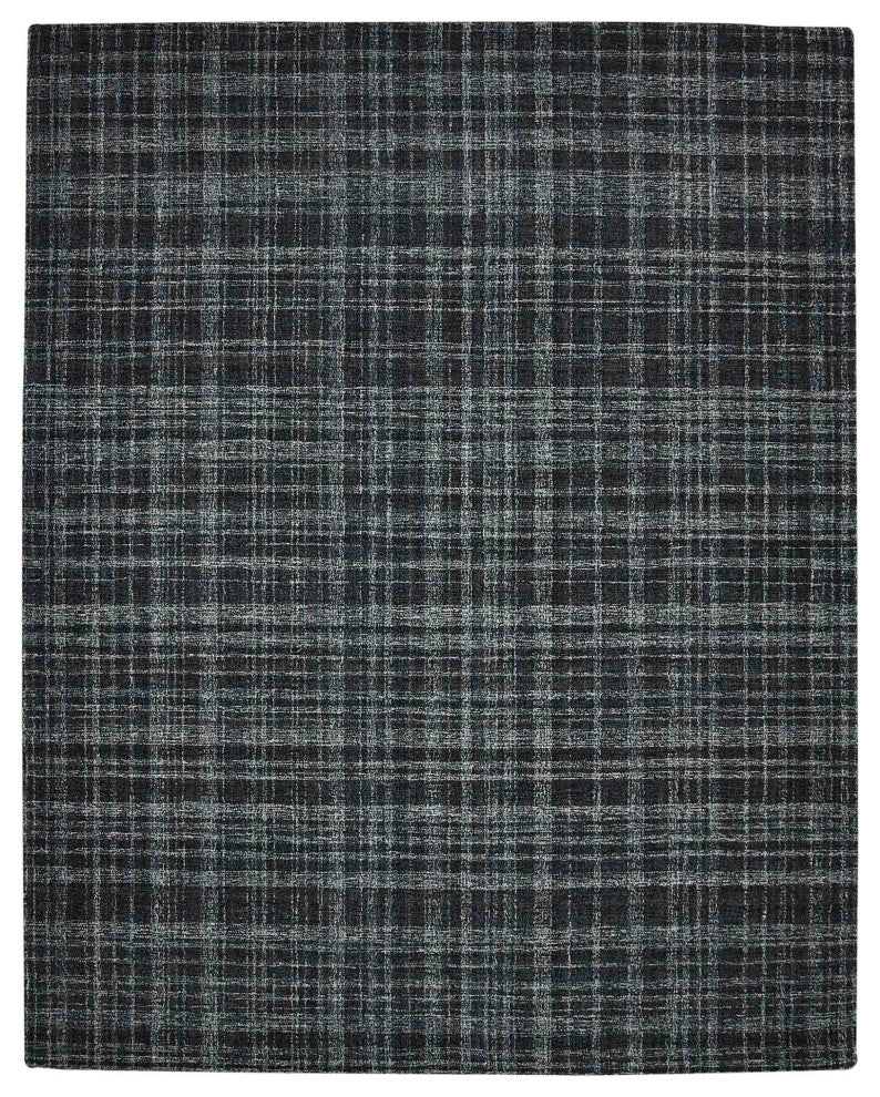 Laurel Turlen Area Rug, Dark Gray, 7'6" x 9'6", Plaid