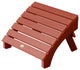Westport Adirondack Chair With Ottoman, Rustic Red