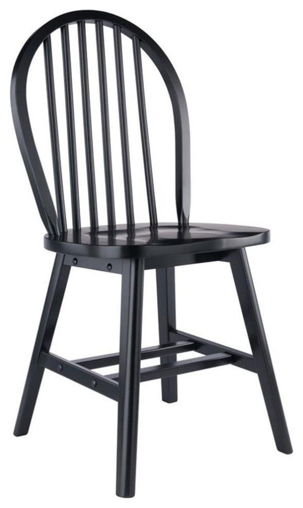 Windsor 2-Pc Chair Set, Black