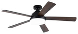 52-inch Modern Wood Black LED Ceiling Fan with Remote