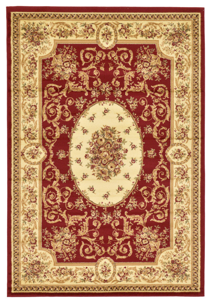 Unique Loom Red Phillipe Versailles 6' 0 x 9' 0 Area Rug