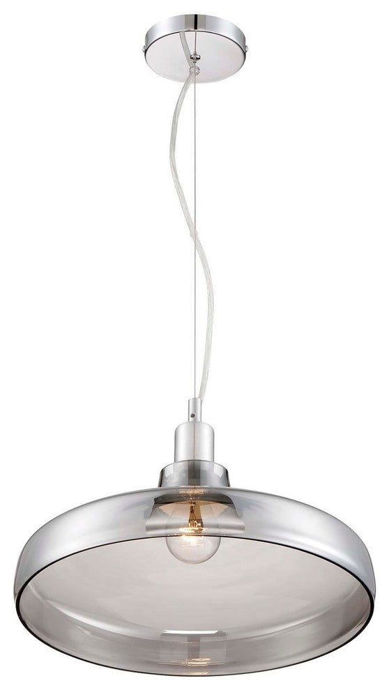 Dover Glass Pendant, Dark Gray