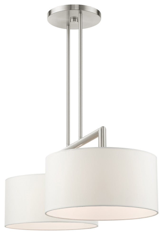 Brushed Nickel Timeless, Transitional, Linear Chandelier