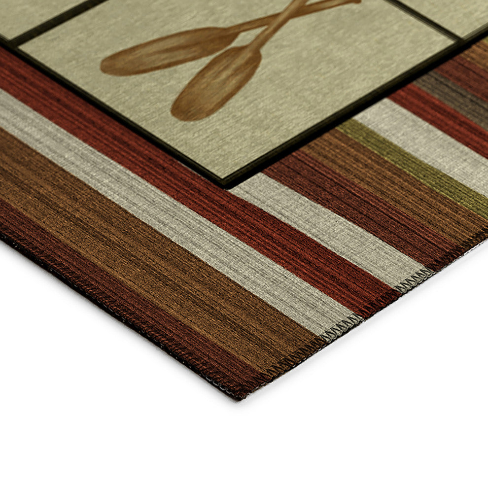 Indoor/Outdoor Excursion EX3 Canyon Machine Washable 2'3" x 7'6" Runner Rug