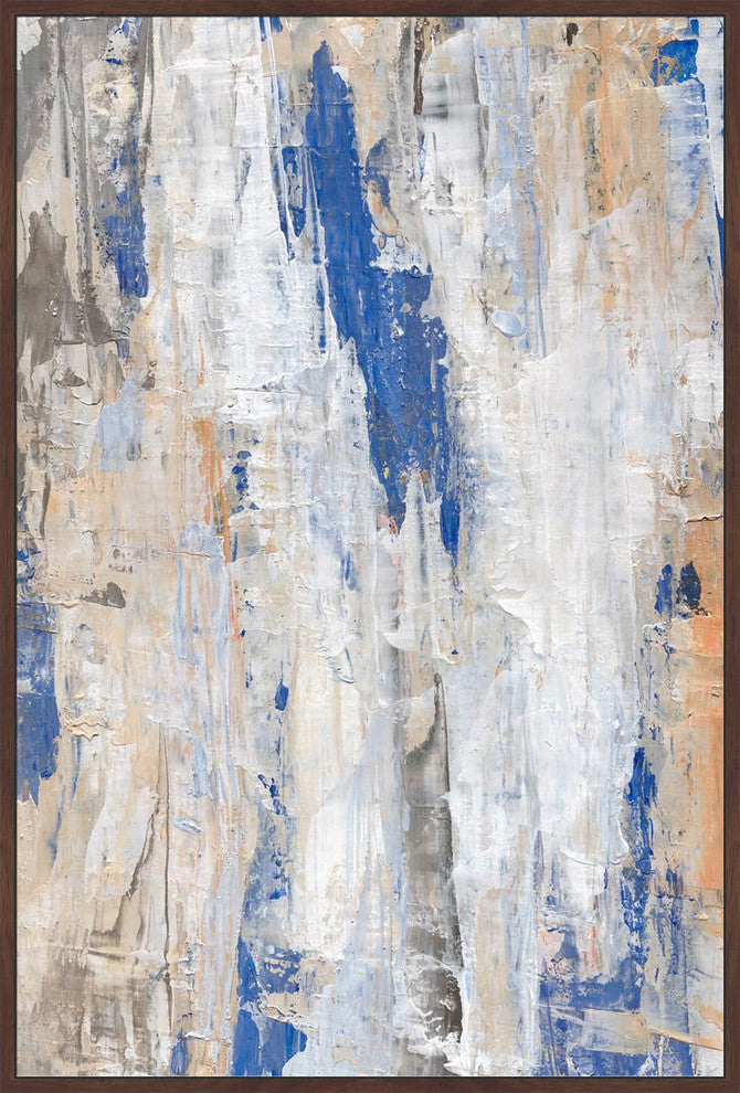 "In a Sea of Ivory" Floater Framed Painting Print, Canvas, 30"x45"