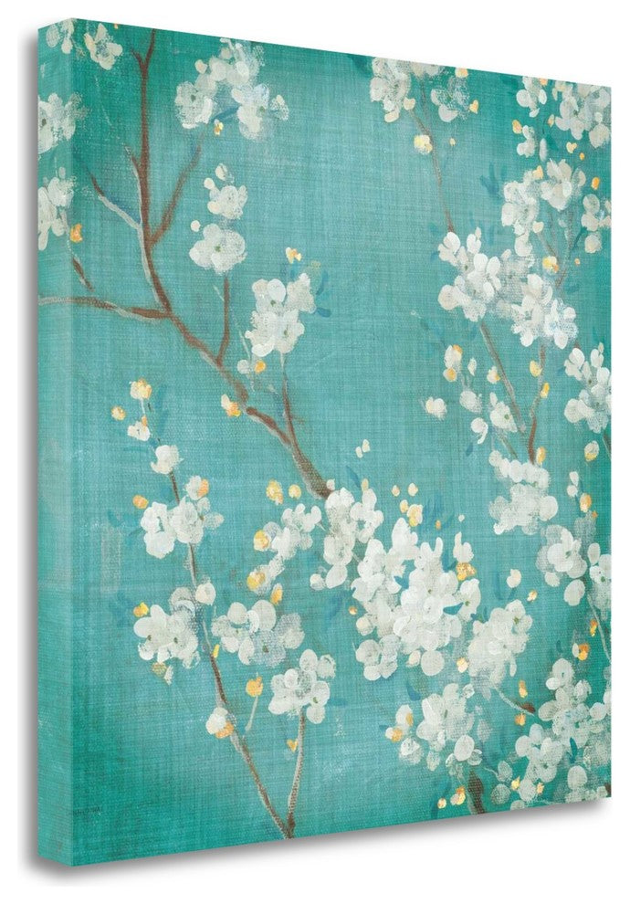 "White Cherry Blossoms II" By Danhui Nai, Giclee Print on Gallery Wrap Canvas
