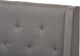 Adelaide Retro Modern Light Gray Fabric Upholstered King Size Platform Bed