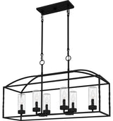 Thatcher 6-Light Linear Chandelier, Earth Black