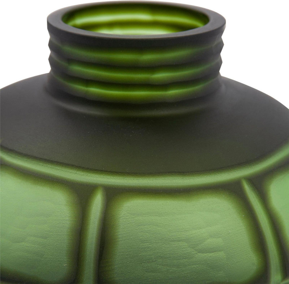 Traditional Karo Forest Green Textured Vases