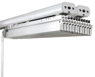 Ember Lead 12-Panel Track Extendable Vertical Blinds 140-260"W