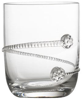 Clear Glasses Rope Stemless Cocktail, Set of 4