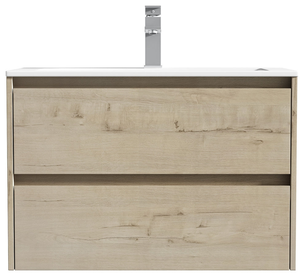 The Marlow Single Bathroom Floating Vanity, Liv, 30"