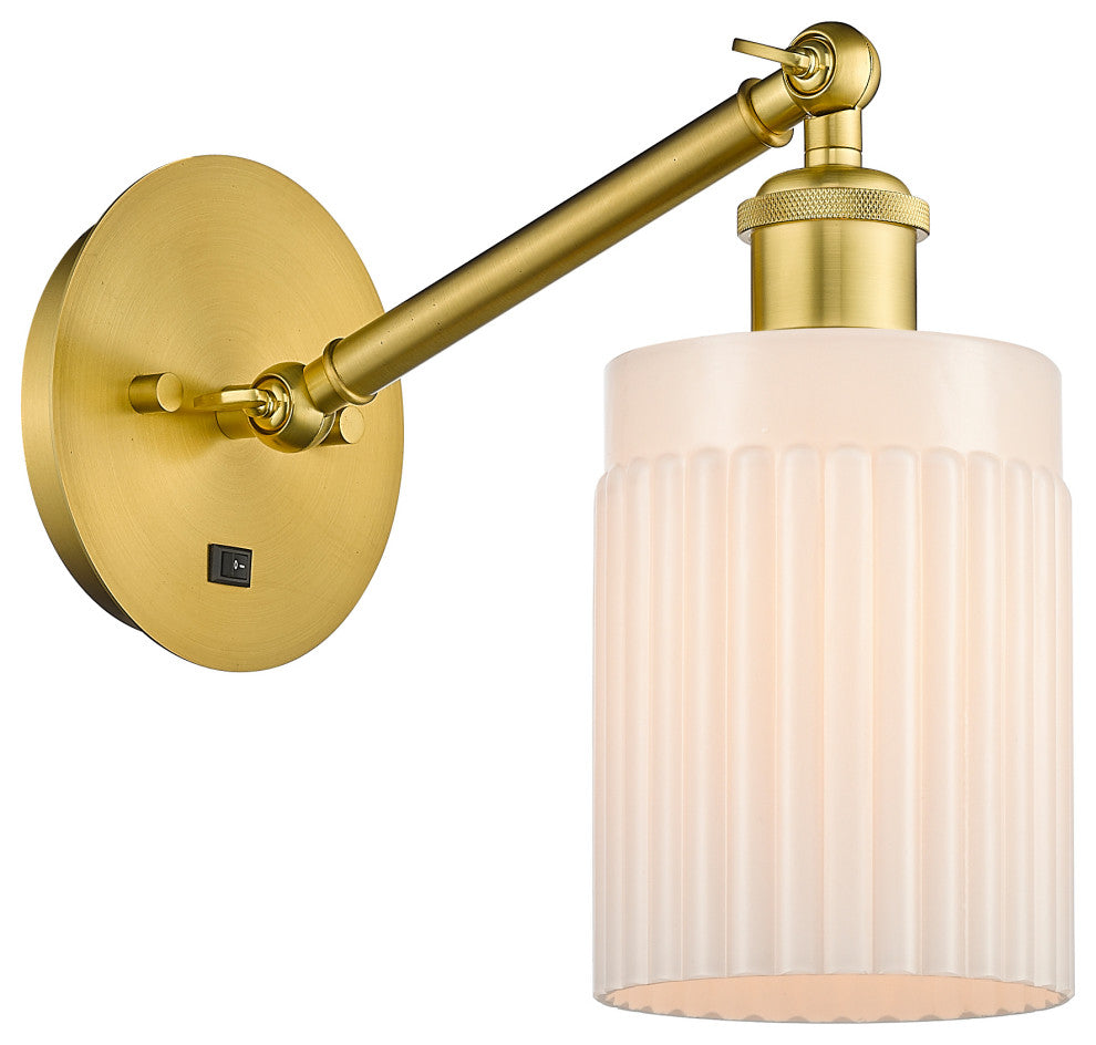 Innovations 317-1W-SG-G341 1-Light Sconce, Satin Gold