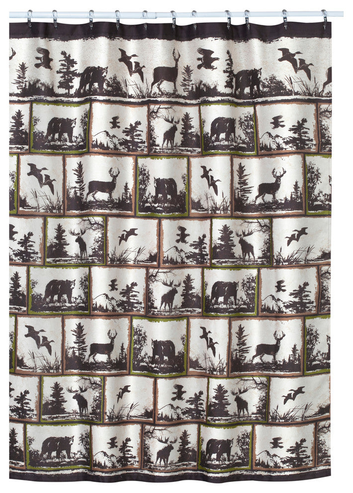 Rustic Montage Hautman Shower Curtain