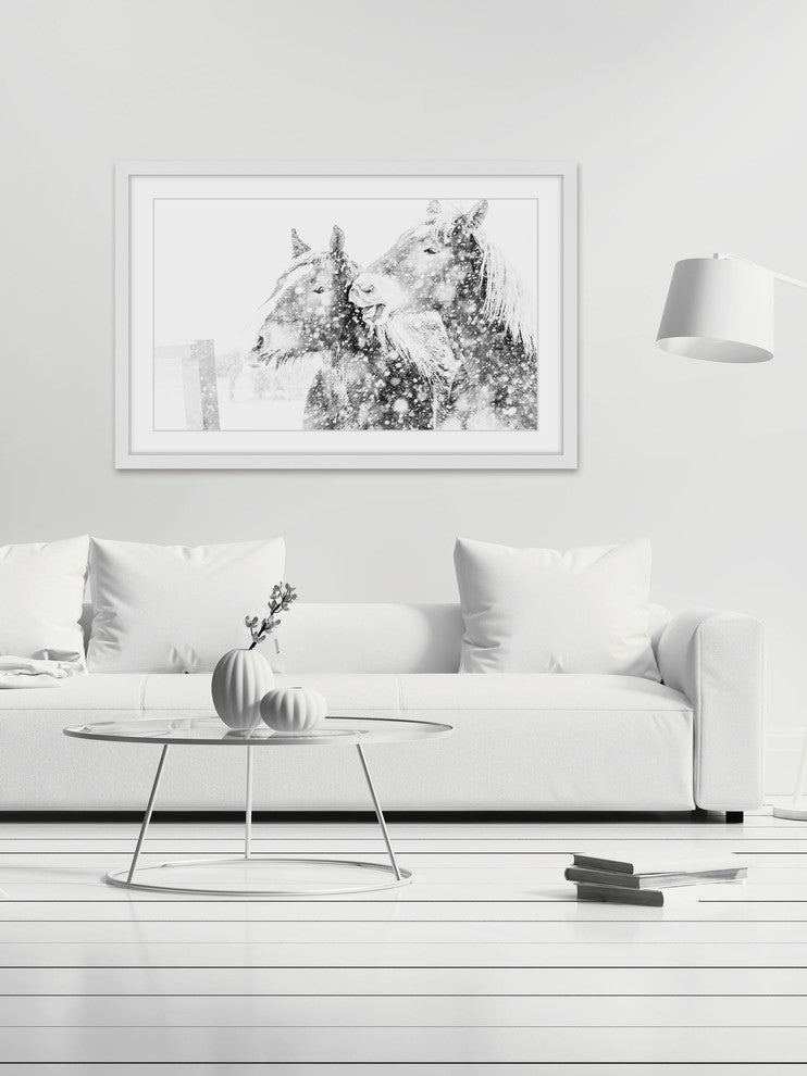 Marmont Hill, "Laughing Equus" Framed Painting Print, 30x20