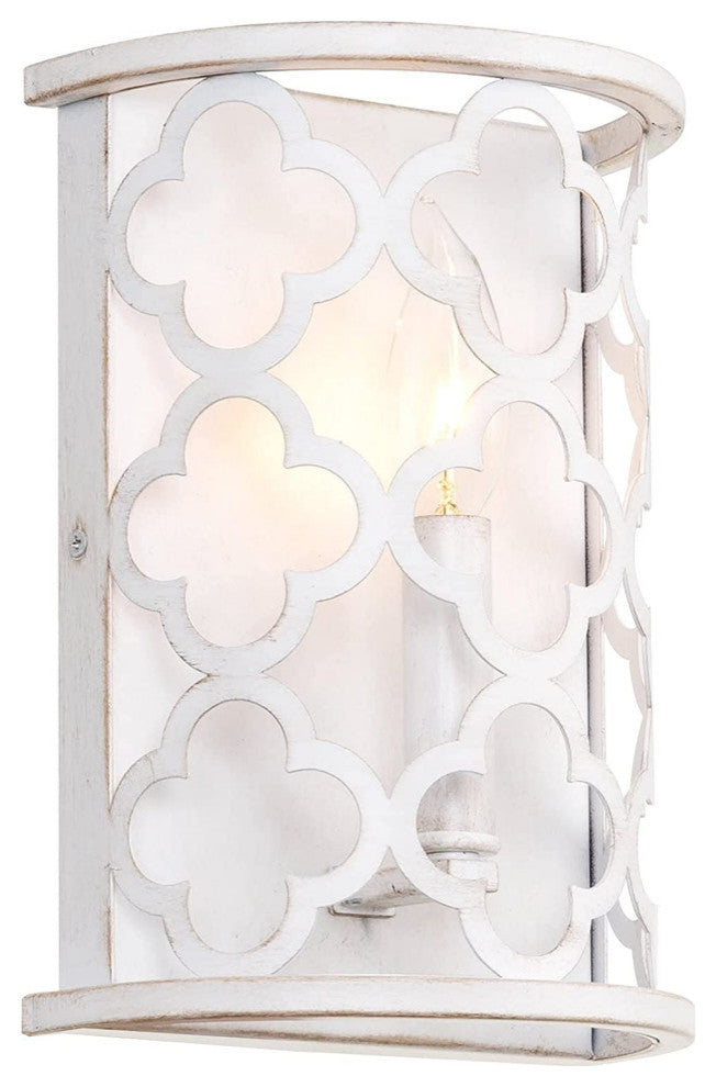 Modern simplicity wall light white frame wall fixture