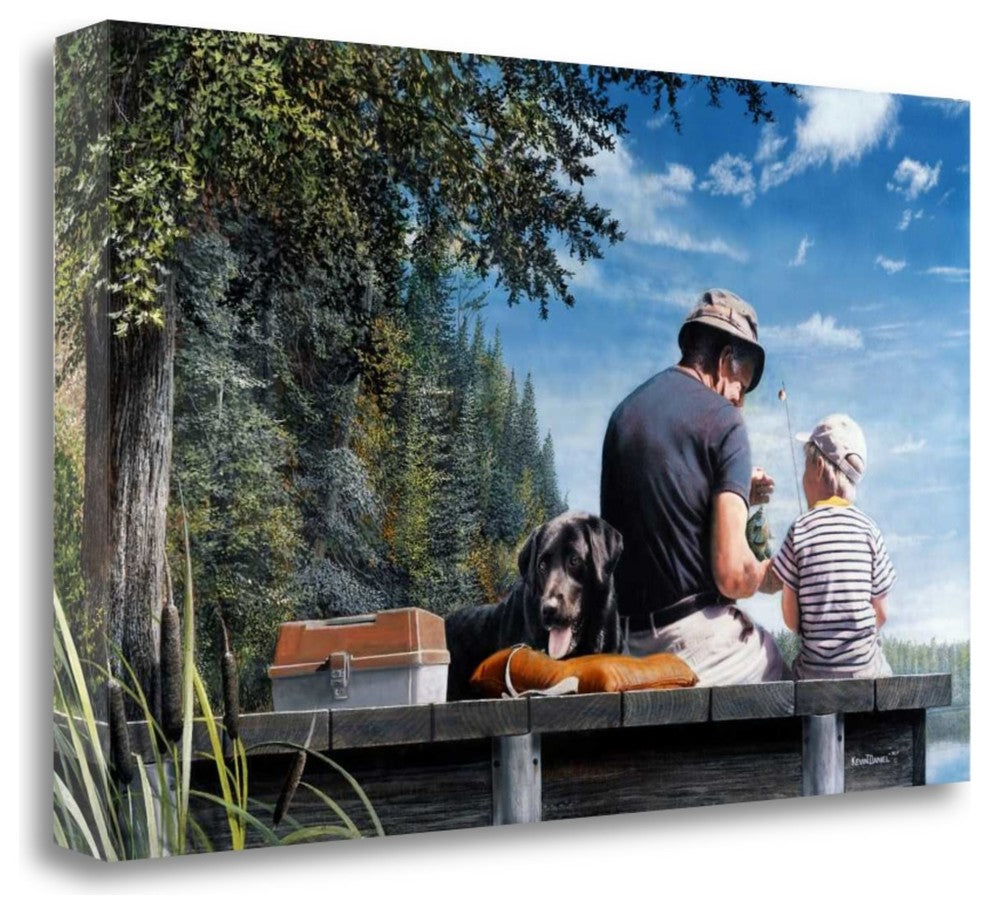 "A Sunny Day" By Kevin Daniel,Ready to Hang Giclee Print on Gallery Wrap Canvas