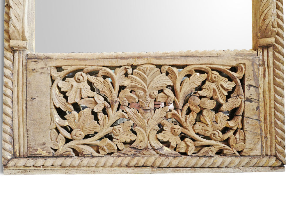 Tall Carved Window Facade Mirror 2