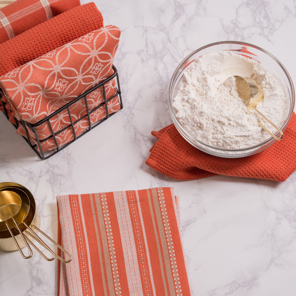 DII Assorted Spice Dishtowel/Dishcloth, Set of 5