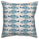 Swim Fish 1 16x16 Spun Poly Pillow