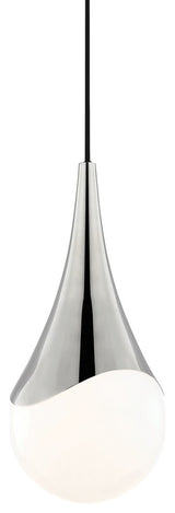 Mitzi Ariana 1-Light Small Pendant E26 Medium Base A15 Bulb Opal Glossy, Polishe