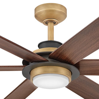 Hinkley Andros 64" Led Smart Fan, Heritage Brass
