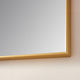 Viella Rectangular Aluminum Wall Mounted Mirror, Brushed Gold, 24"