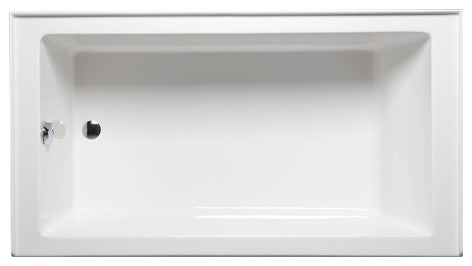 Malibu Driftwood LH Rectangle Soaking Bathtub 60x30x22 Biscuit