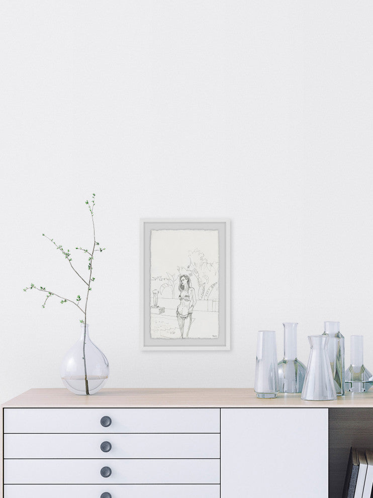 "Serene Getaway" Framed Painting Print, 30"x45"