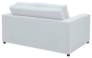 Avendale Velvet Loveseat, Dove White