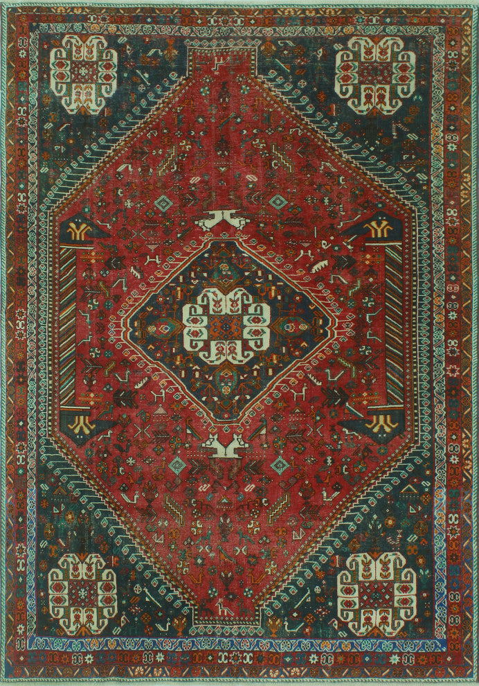 Fine Vintage Distressed M 06 Red Rug