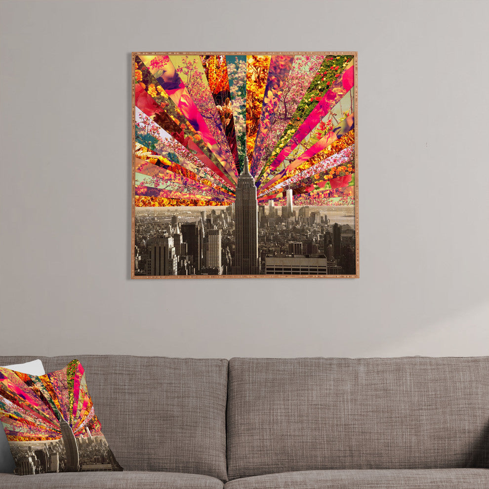 Bianca Green Blooming NY Framed Wall Art