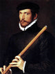 unknown painters Masters Portrait of a Flautist With One Eye Wall Decal