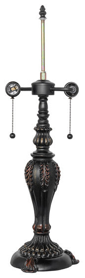 26" High Willow Branch With 2 Light "S" Cluster Table Base