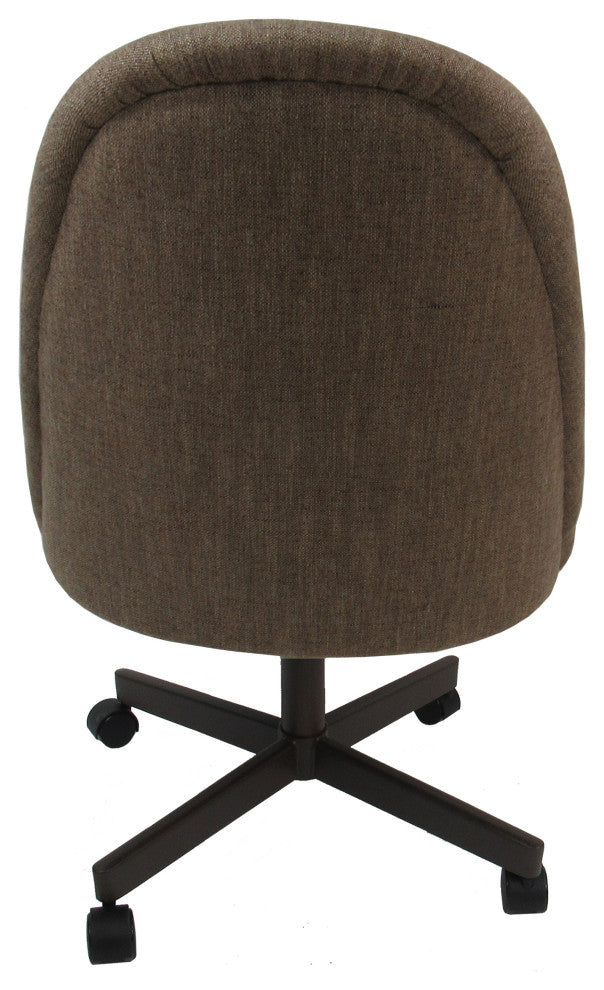 M-235 Swivel Metal Dining Caster Chair, Basin Beige - Coffee