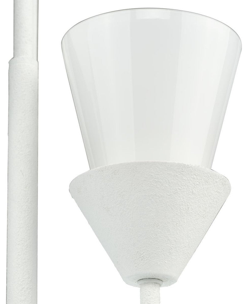 Pinellas Collection 3-Light Contemporary Pendant, White Plaster