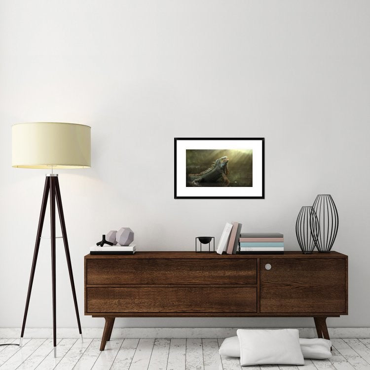 "Morning Light" Framed Digital Print by Fahmi Bhs, 30"x20"