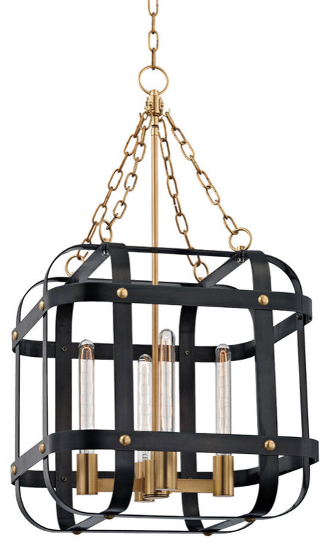 Hudson Valley Colchester Four Light Pendant 6920-AOB