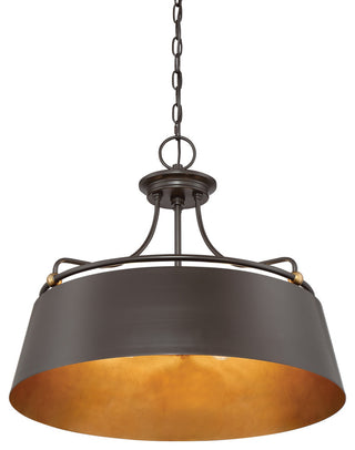 Quoizel FV2824 Fairview 4 Light 24"W Drum Chandelier - Western Bronze