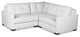 Nativa Interiors Chester Sectional Mini, White, 3 Pieces, Design: Buttoned / Cus