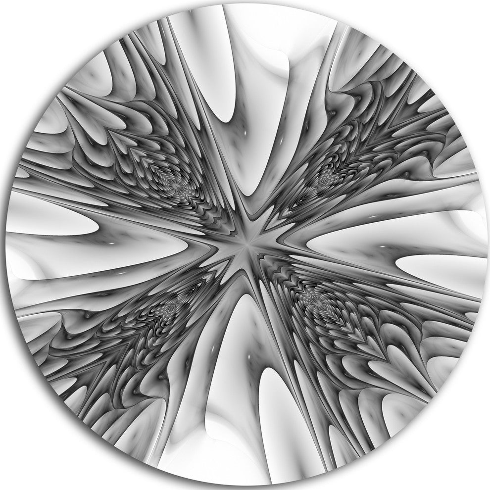 Fractal 3D Magical Depth, Abstract Art Round Wall Art, 36"