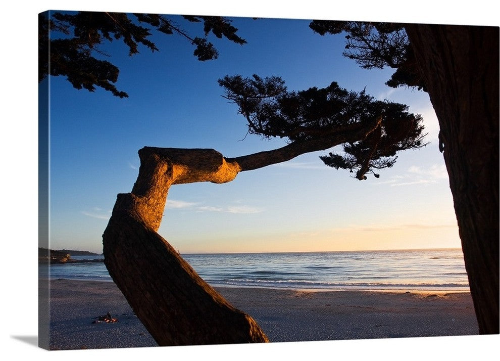 Carmel Sunset 1 Wrapped Canvas Art Print, 48"x32"x1.5"