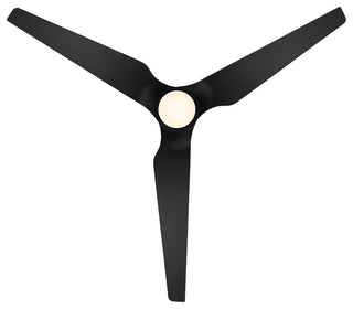 Stella Indoor/Outdoor 3-Blade Smart Ceiling Fan 60" Matte Black, Light Kit