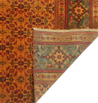 Vintage Overdyed Ojore Orange/Charcoal Runner, 5'2 x 12'3