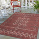 Indoor/Outdoor Sedona SN3 Paprika Machine Washable 9' x 12' Rug