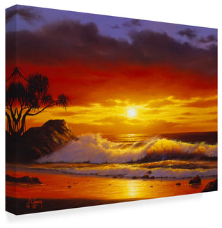 "Sunset Landscape" by Anthony Casay, Canvas Art, 19"x14"